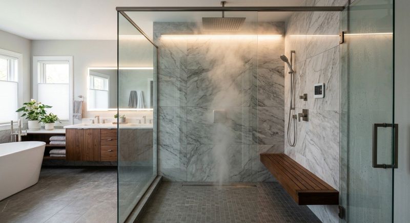Granite Shower Installation in Chehalis, WA